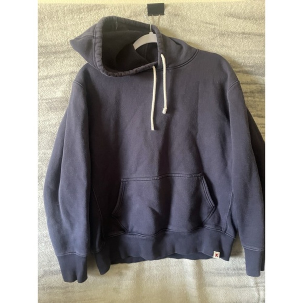 Best Made Co Mens Supima Cotton Pullover Hoodie‎ Navy Blue Size L B2173-20080201